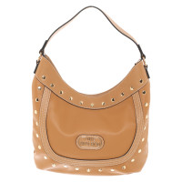 Love Moschino Handbag Leather in Ochre