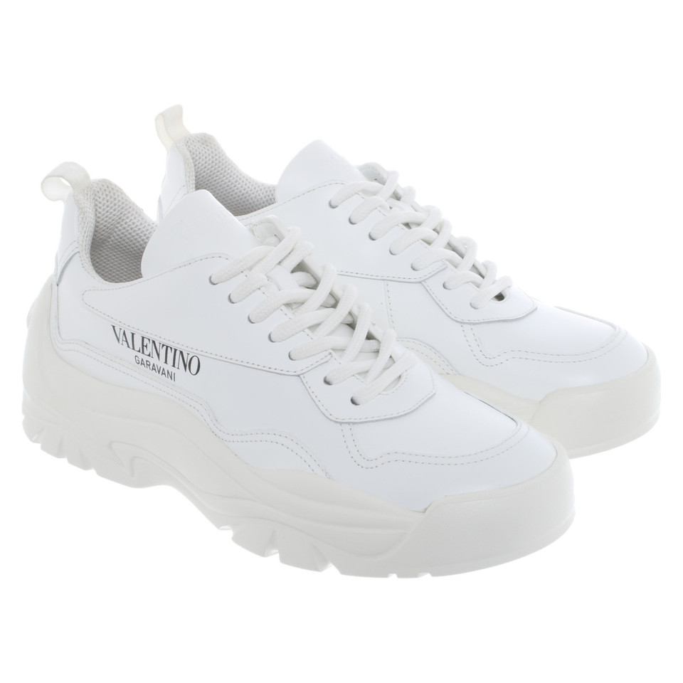 Valentino Garavani Sneakers Leer in Wit
