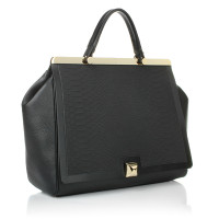 Furla Leather handbag with gold details