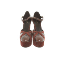 Céline Pumps/Peeptoes Leather in Brown