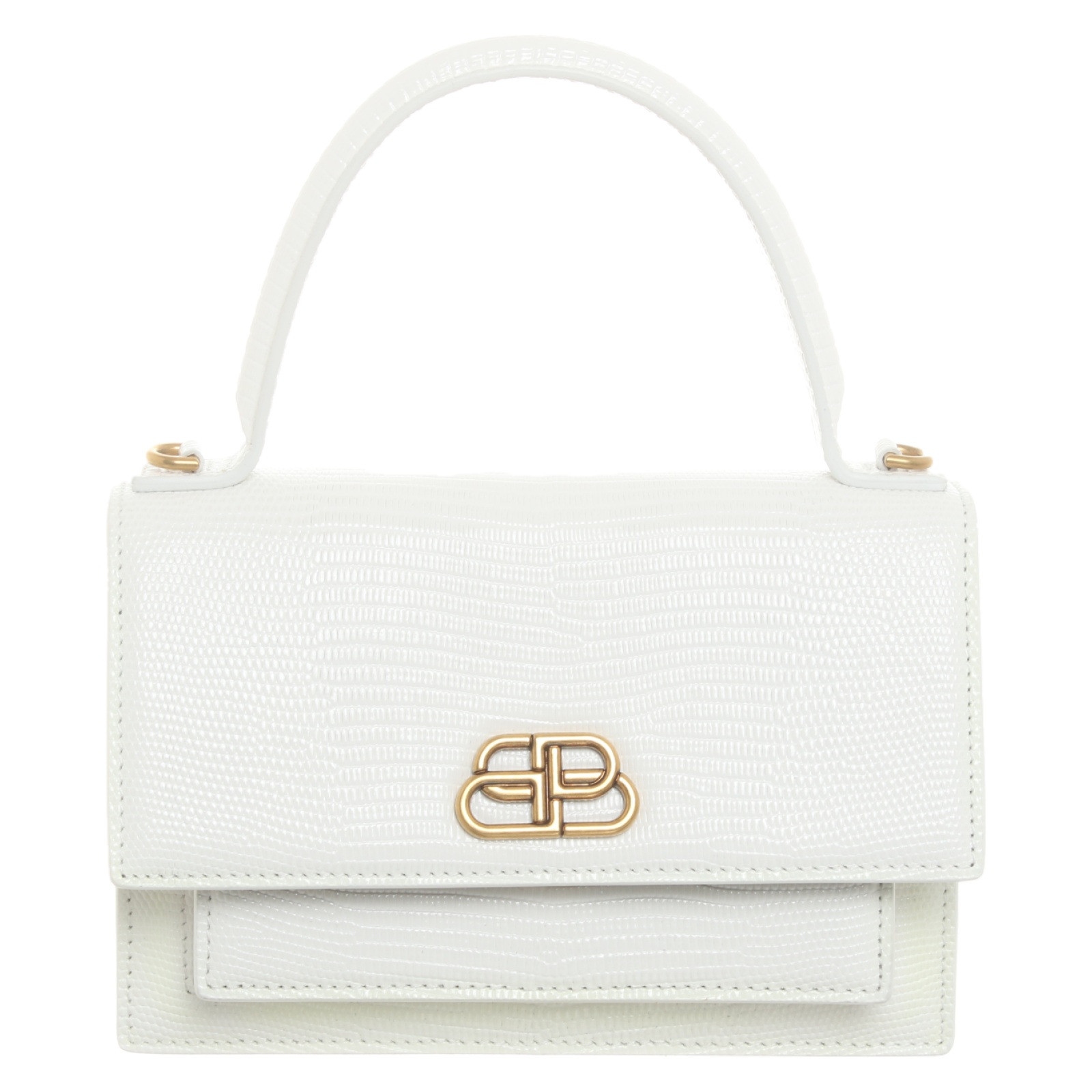 Balenciaga BB Bag Leather in White - Second Hand Balenciaga BB Bag Leather  in White buy used for 576€ (6016076)