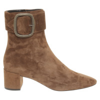 Saint Laurent Ankle boots Suede in Brown