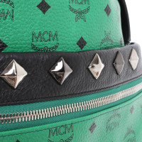 Mcm Backpack Canvas in Green