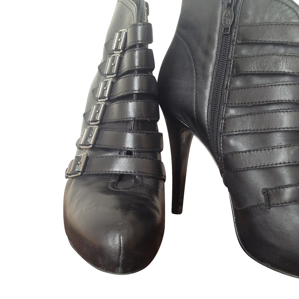 Ash Bottines en Cuir en Noir