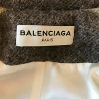 Balenciaga Giacca/Cappotto in Lana in Marrone