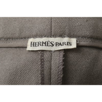 Hermès Hose aus Wolle in Grau