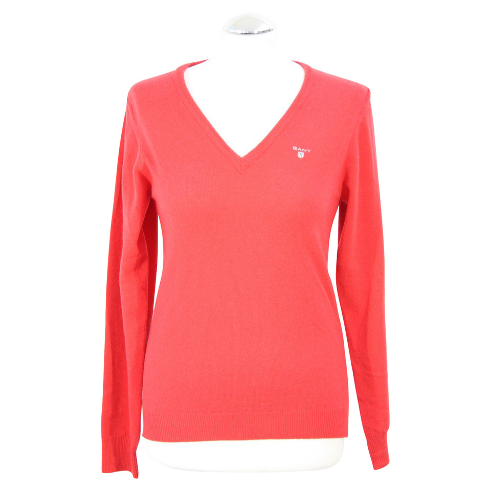 Gant Wollpullover in Rot