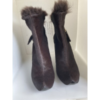 Charles Jourdan Ankle boots Fur in Brown