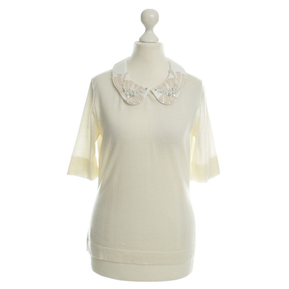 Thomas Rath Top with jewelry collar