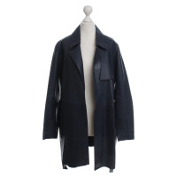 Oakwood Leather coat in dark blue