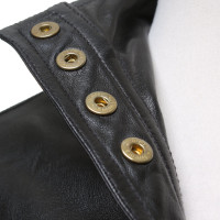 Balmain Leather top in black