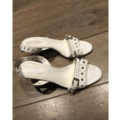 Tod's Sandals Leather in White