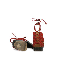 Hermès Sandalen aus Leder in Rot