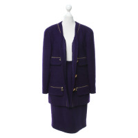Chanel Kostüm aus Wolle in Violett