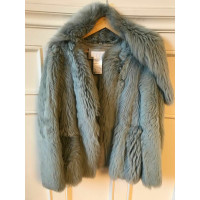 Escada Jacket/Coat Fur in Blue