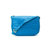 Gianni Versace Handtasche aus Leder in Blau