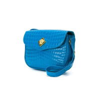 Gianni Versace Handtasche aus Leder in Blau