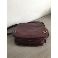 Aigner Handbag Leather in Bordeaux