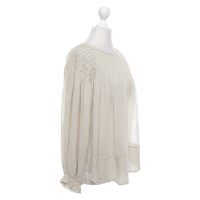 Isabel Marant Top Silk in Beige