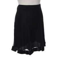 D. Exterior Skirt Silk in Black