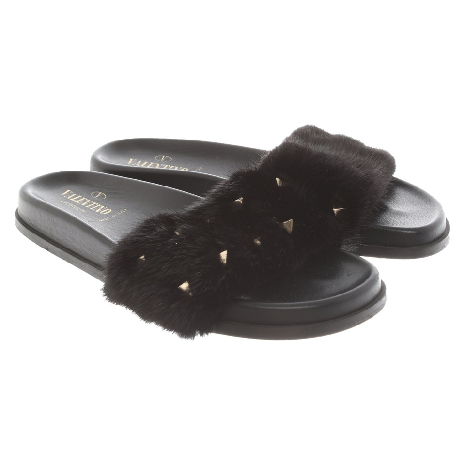 Valentino Garavani Sandals Leather in Black