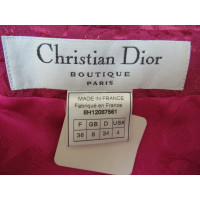 Christian Dior Anzug aus Seide in Fuchsia
