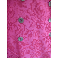 Christian Dior Suit Zijde in Fuchsia