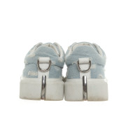 Kendall + Kylie Trainers Jeans fabric in Blue