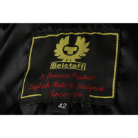Belstaff Jacke/Mantel aus Leder in Schwarz