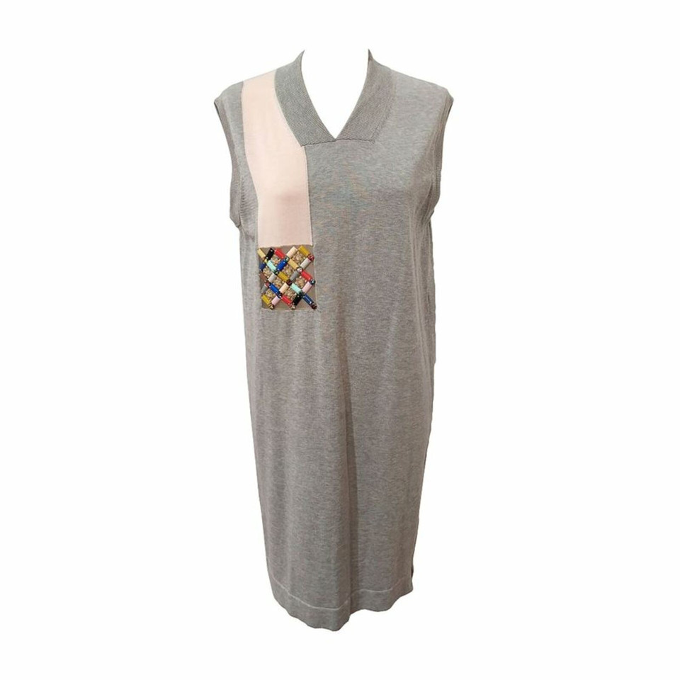 Fendi Robe en Coton en Gris