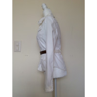 Prada Jacke/Mantel aus Baumwolle in Weiß