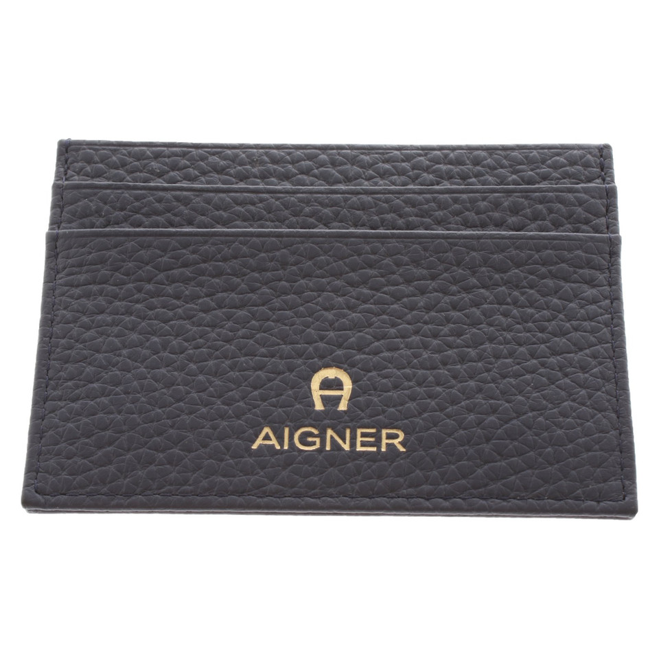 Aigner Bag/Purse Leather in Blue