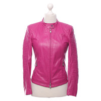Laurèl Jacke/Mantel aus Leder in Rosa / Pink