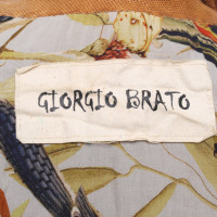 Giorgio Brato Jacke/Mantel aus Leder in Braun