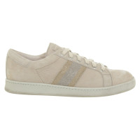 Brunello Cucinelli Sneakers aus Leder in Beige