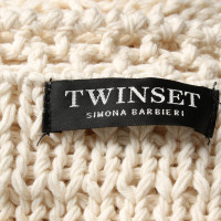 Twin Set Simona Barbieri Strick aus Baumwolle in Creme