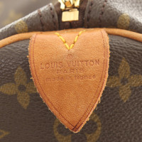 Louis Vuitton Speedy 35 in Tela in Marrone
