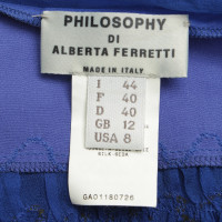 Philosophy Di Alberta Ferretti gonna di seta blu