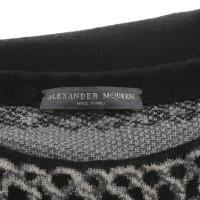 Alexander McQueen Moulants robe en tricot en noir