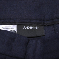 Akris Trousers Wool in Blue