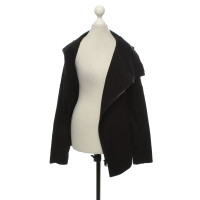 Y 3 Jacke/Mantel aus Baumwolle in Schwarz