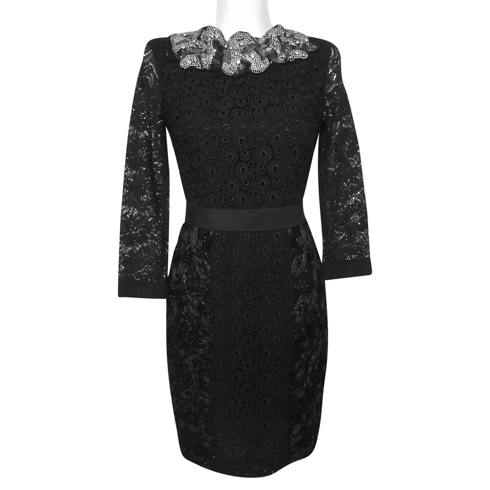 Vera Wang Dress Viscose in Black