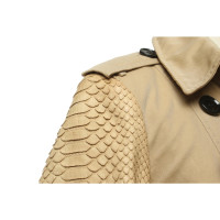 Burberry Giacca/Cappotto in Cotone in Beige