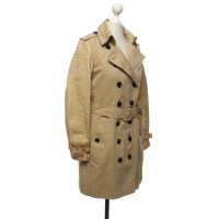 Burberry Giacca/Cappotto in Cotone in Beige