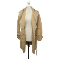 Burberry Jacke/Mantel aus Baumwolle in Beige