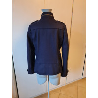 Maison Scotch Jacke/Mantel aus Wolle in Blau