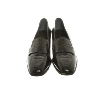 Bruno Magli Pumps/Peeptoes aus Leder in Schwarz