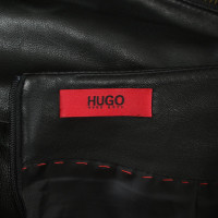 Hugo Boss Rok Leer in Zwart
