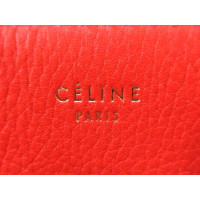 Céline Edge Bag aus Leder in Rot