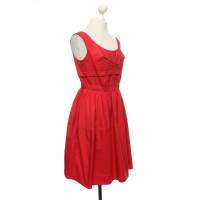 Carven Kleid aus Baumwolle in Rot